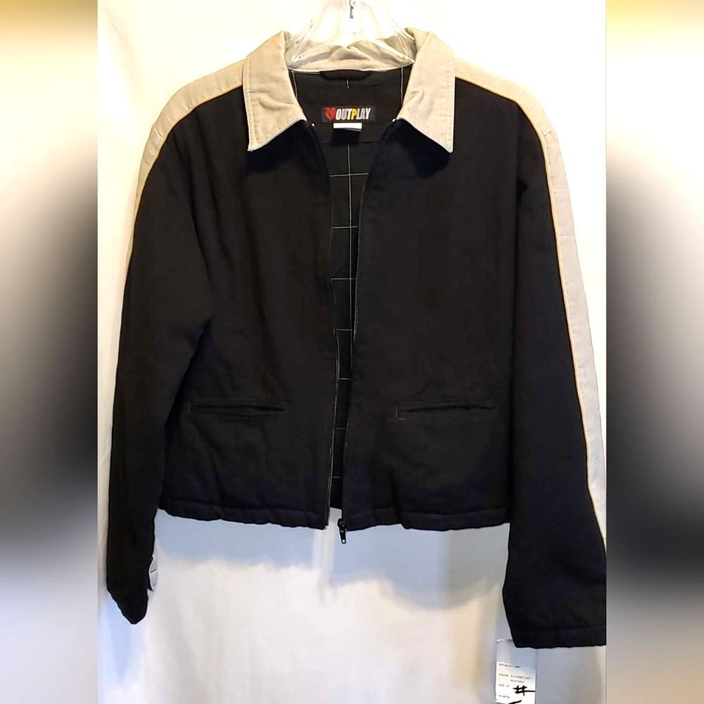 Outplay Black and Gray Women's Jacket